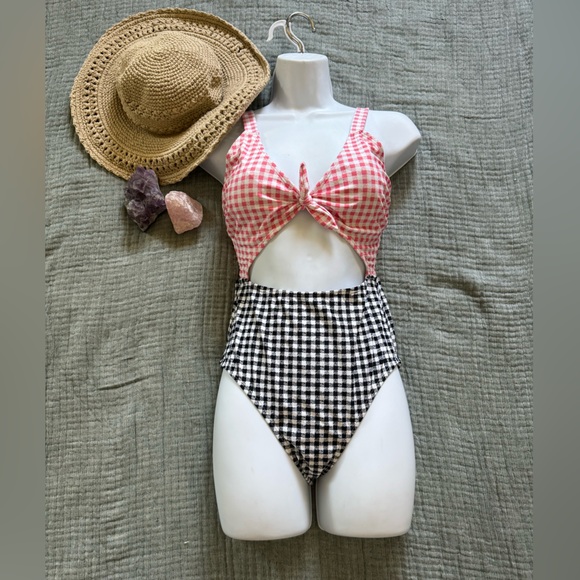 Other - Gingham one piece swimsuit